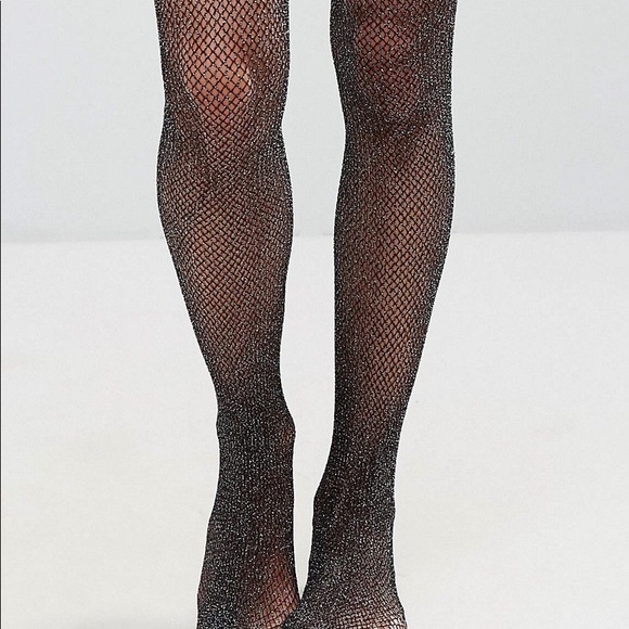glitter fishnets plus size